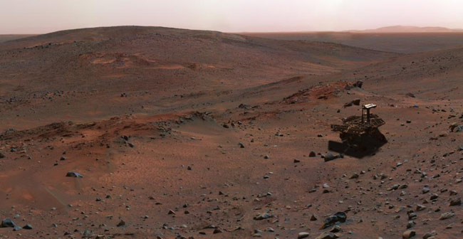 Seasonal Red Planet: NASA's Spirit Rover Completes One Full Martian Year